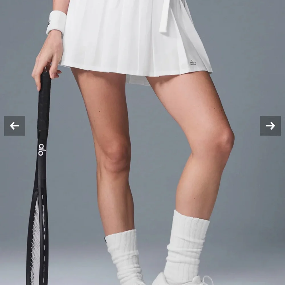 ALO Yoga Women's White Tennis Skirt